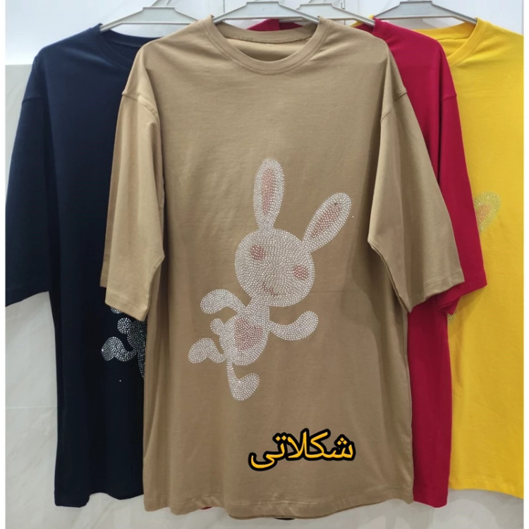 تیشرت لانگ نخ پنبه زنانه