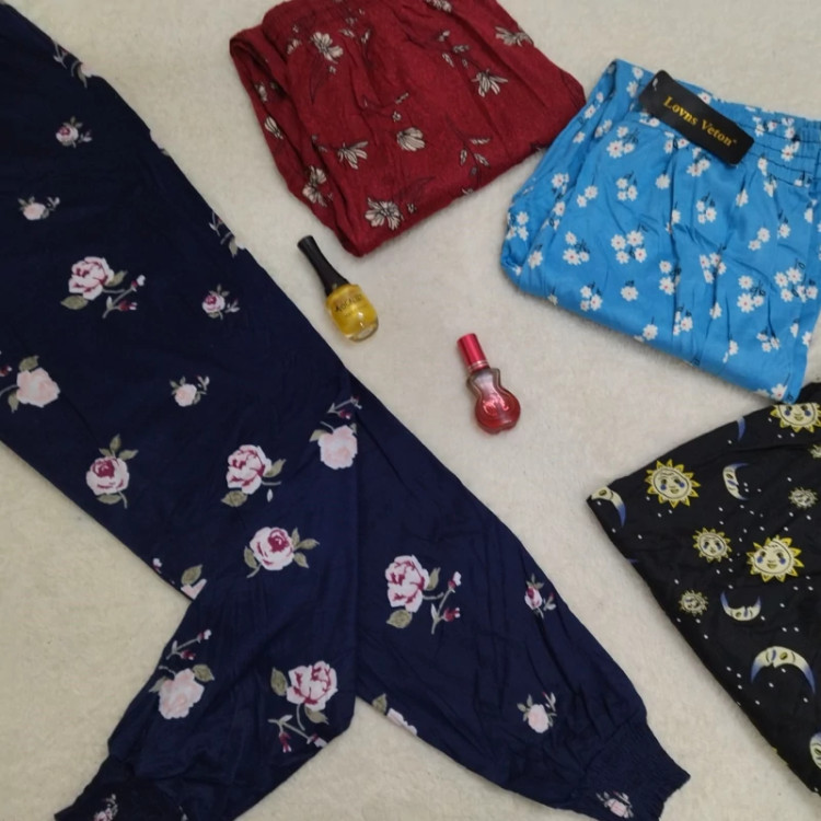 شلوار گیاهی دخترانه کمرکش