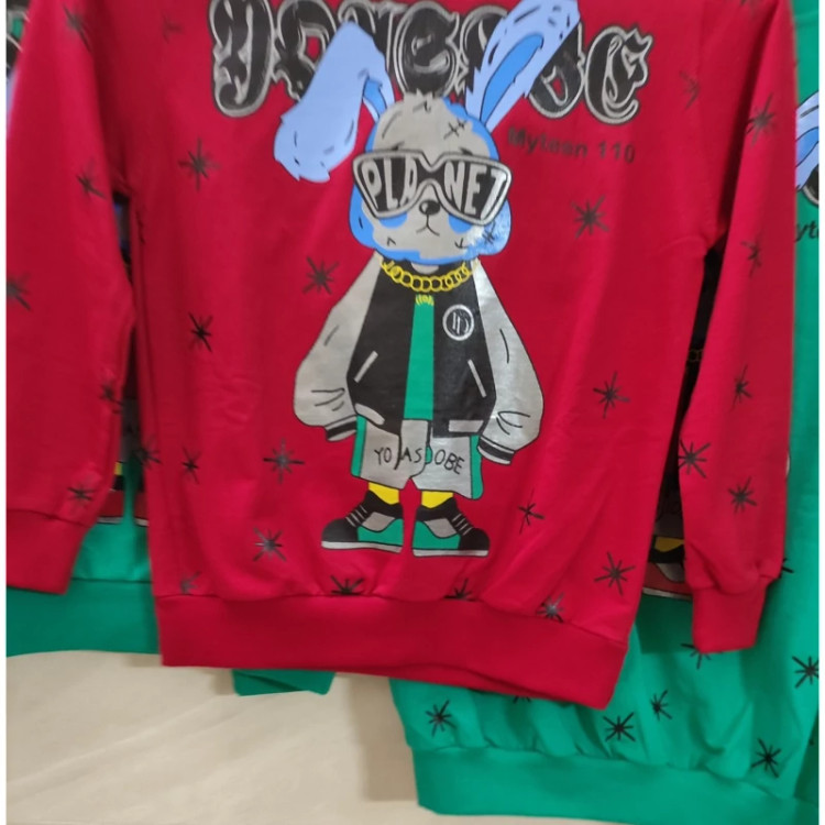 بلوز دخترانه و پسرانه (اسپورت) جنس دورس طرح خرگوش