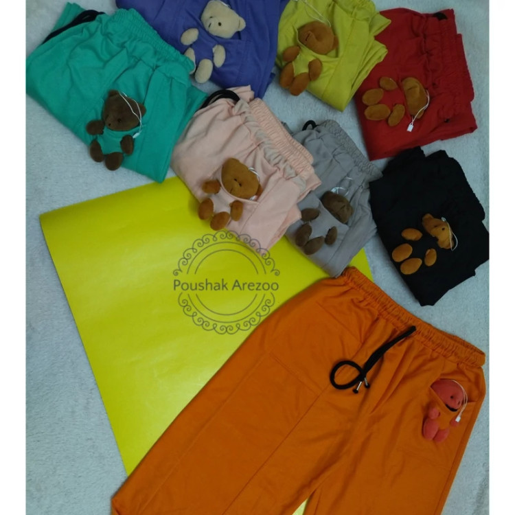 شلوار راحتی دخترانه قد 95 پشت دورس