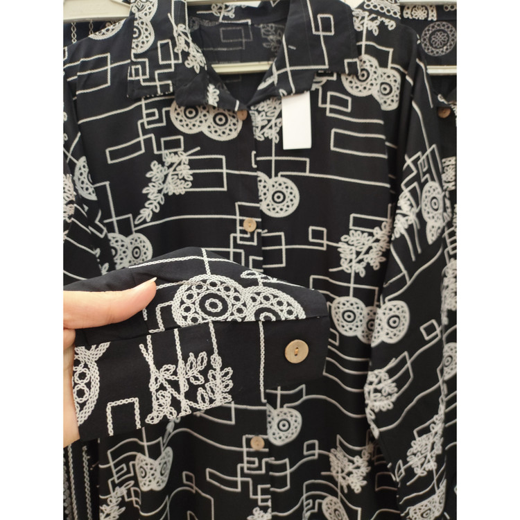 مانتو زنانه نخی آستین کیمینو سایز بزرگ