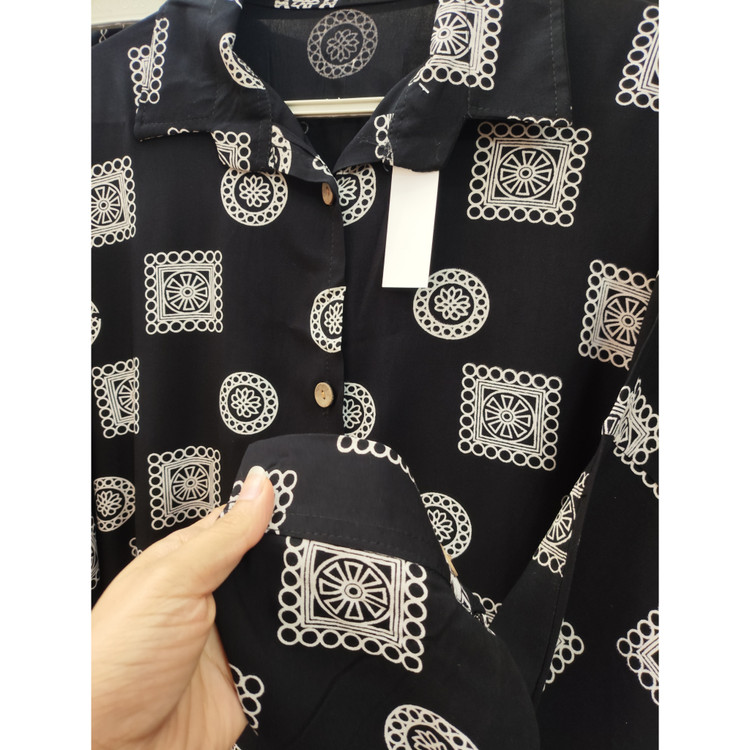 مانتو زنانه نخی مشکی