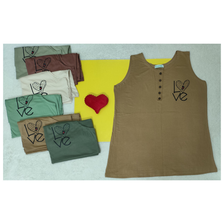 خرید تاپ حلقه زنانه قواره بزرگ جنس نخ پنبه