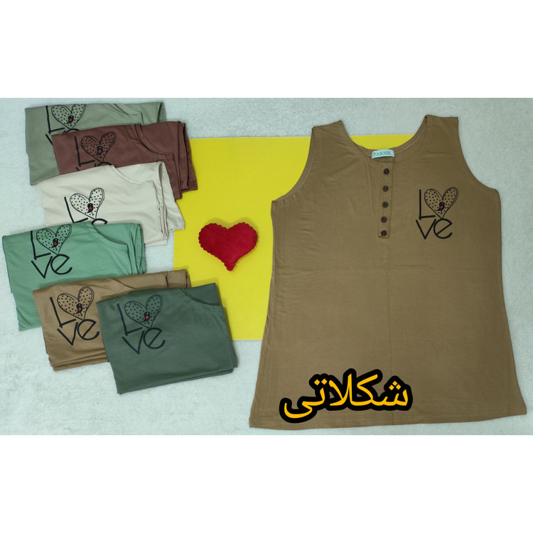 تاپ حلقه زنانه قواره بزرگ جنس نخ پنبه تابستانی