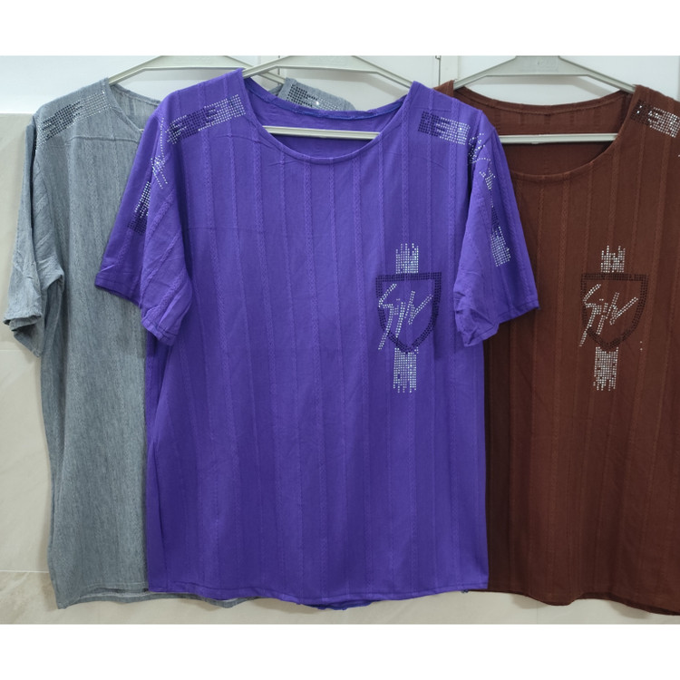 تیشرت زنانه آستین کوتاه نخی