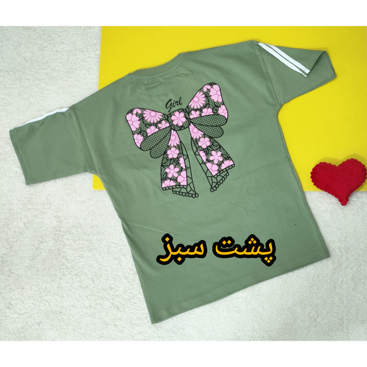 تیشرت باکسی آستین کوتاه دخترانه تابستانی