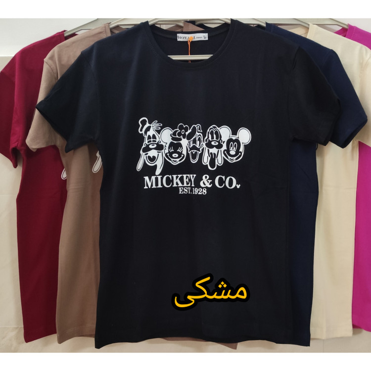 تیشرت دخترانه یقه گرد جنس نخ پنبه سایز زیر نانه 70 تابستانی