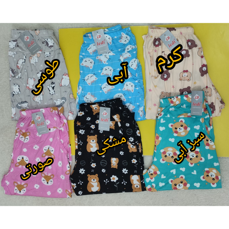 شلوارک گیاهی زنانه کمرکش