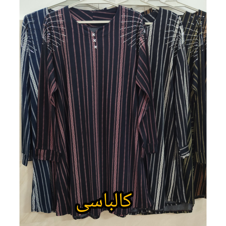 تونیک زنانه یقه وی(v) آستین بلند