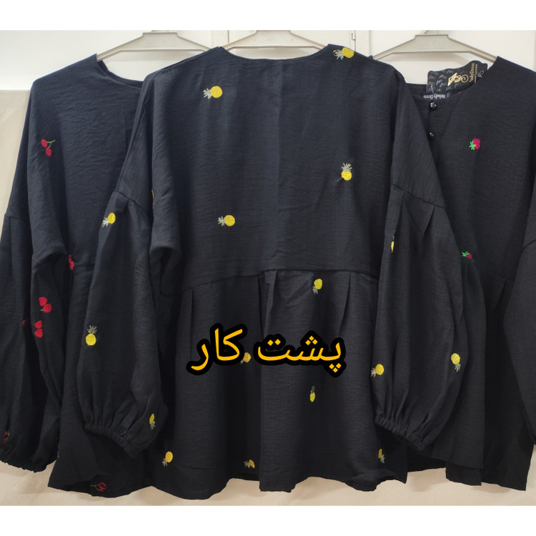 مانتو شومیزی دخترانه مشکی