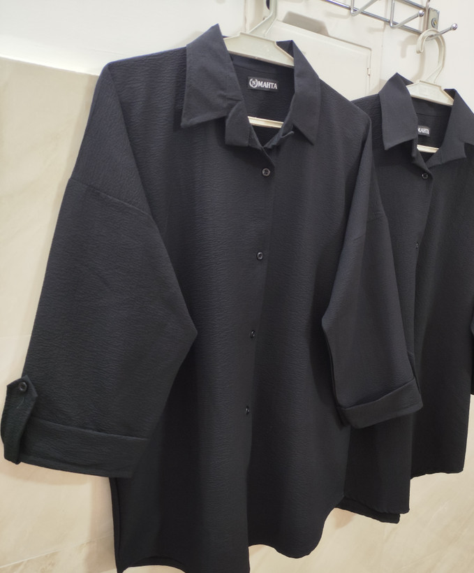 مانتو شومیزی زنانه جلو دکمه یقه دار تابستانی