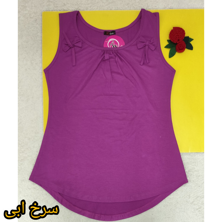 تاپ زنانه آستین حلقه ای دو پاپیون