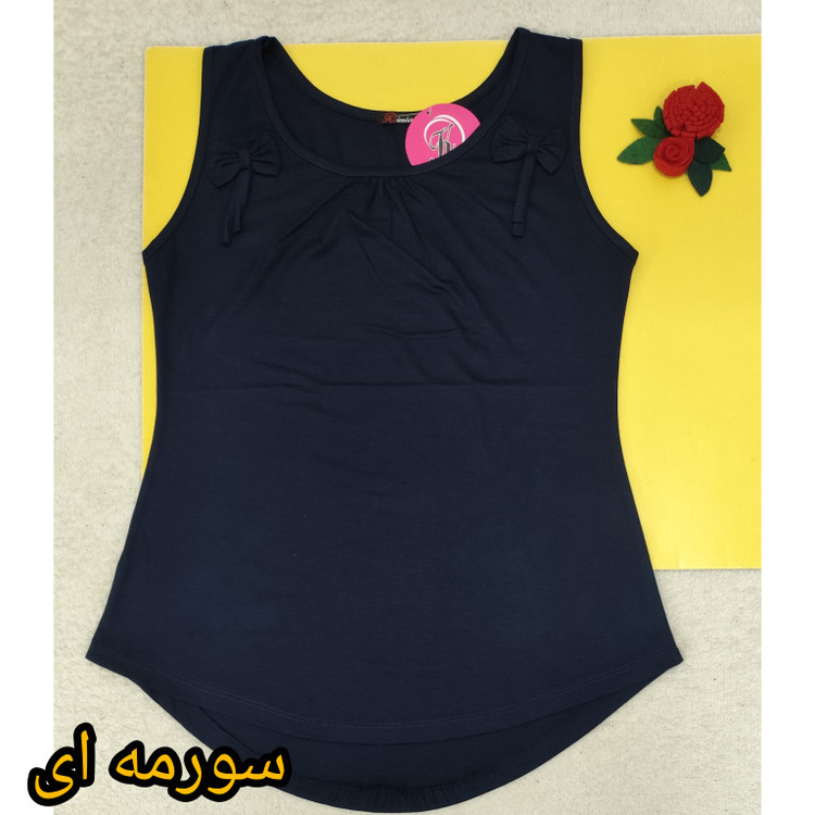 تاپ زنانه آستین حلقه سورمه ای