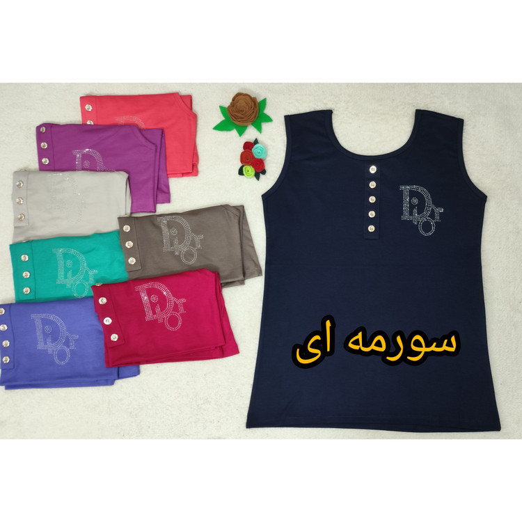 تاپ زنانه آستین حلقه ای یقه گرد
