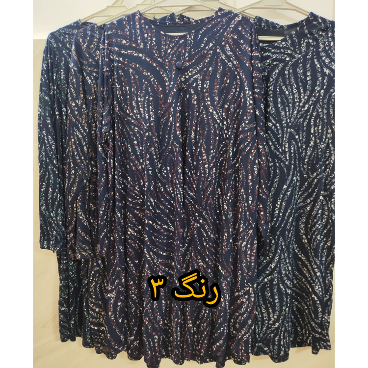 تونیک زنانه آستین بلند یقه گرد تابستانی